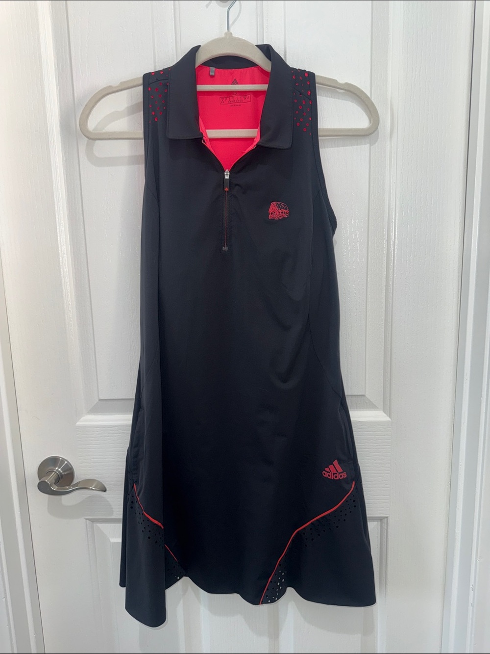 Adidas Black Tennis Golf Pickleball Dress with Pink Accents - Women’s Small